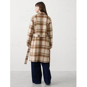 Plaid Wool Coat